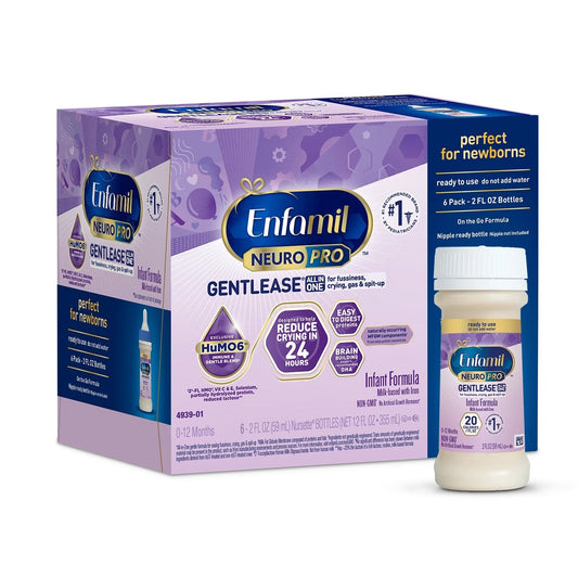 Enfamil NeuroPro Gentlease 6-pack, 2 oz ready-to-use bottles