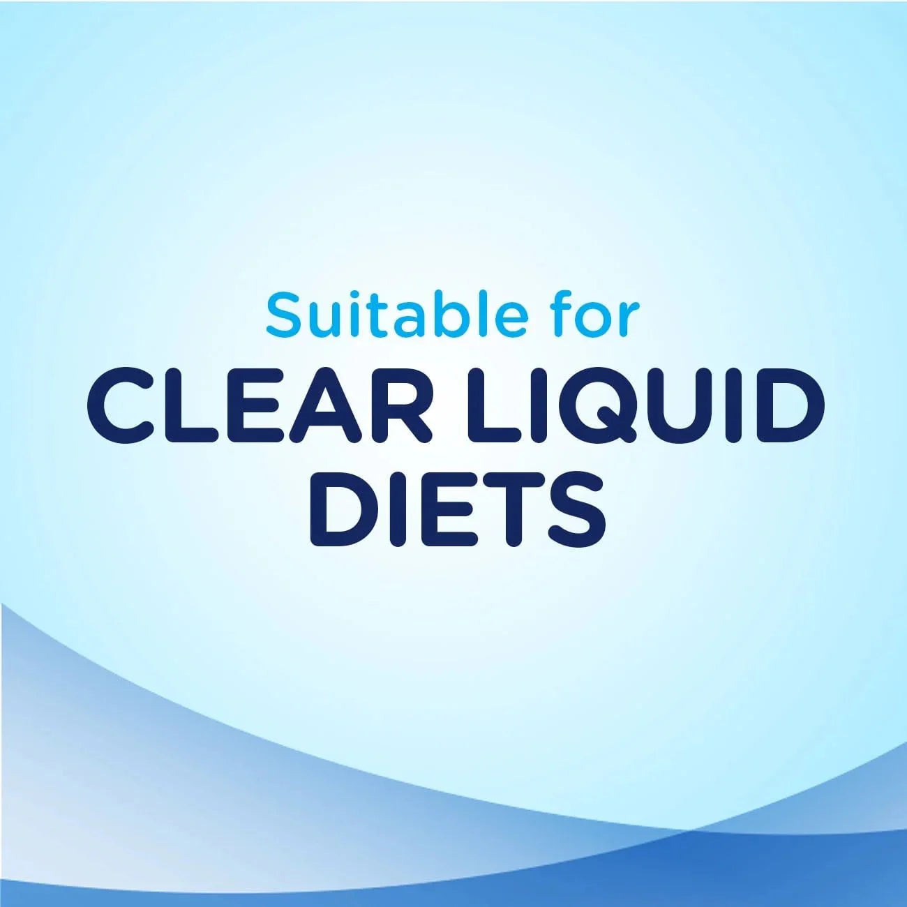 Suitable for clear liquid diets on Ensure Clear nutrition drink