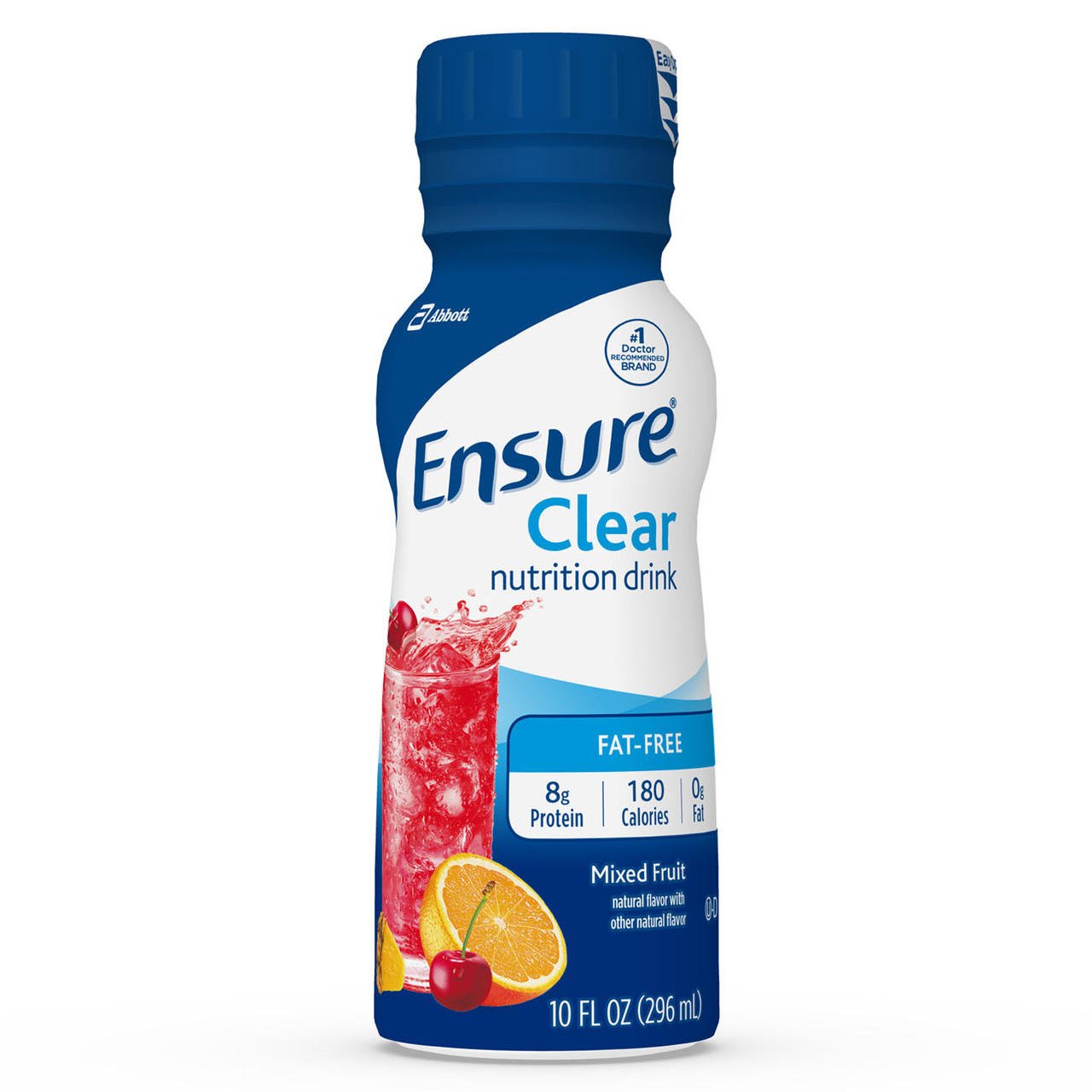 Ensure Clear mixed fruit nutrition drink, 10 fl oz bottle, fat-free 8g protein