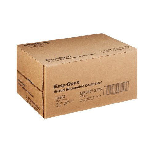 Ensure Clear Apple therapeutic nutrition, easy-open shipping carton