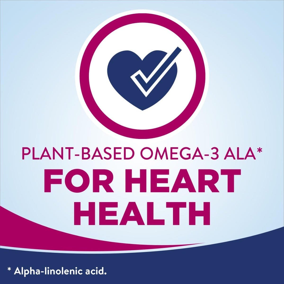 Plant-based omega-3 for heart health badge