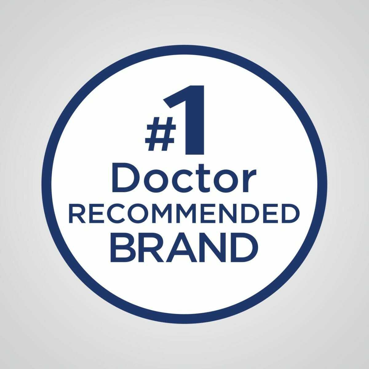 #1 Doctor Recommended Brand badge