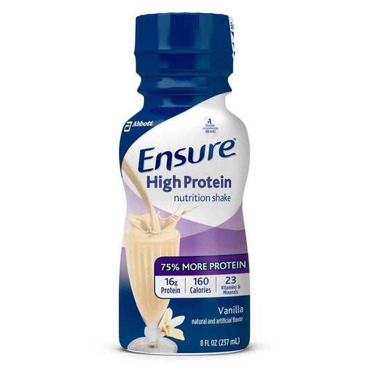 Ensure High Protein nutrition shake, vanilla, 8 fl oz bottle