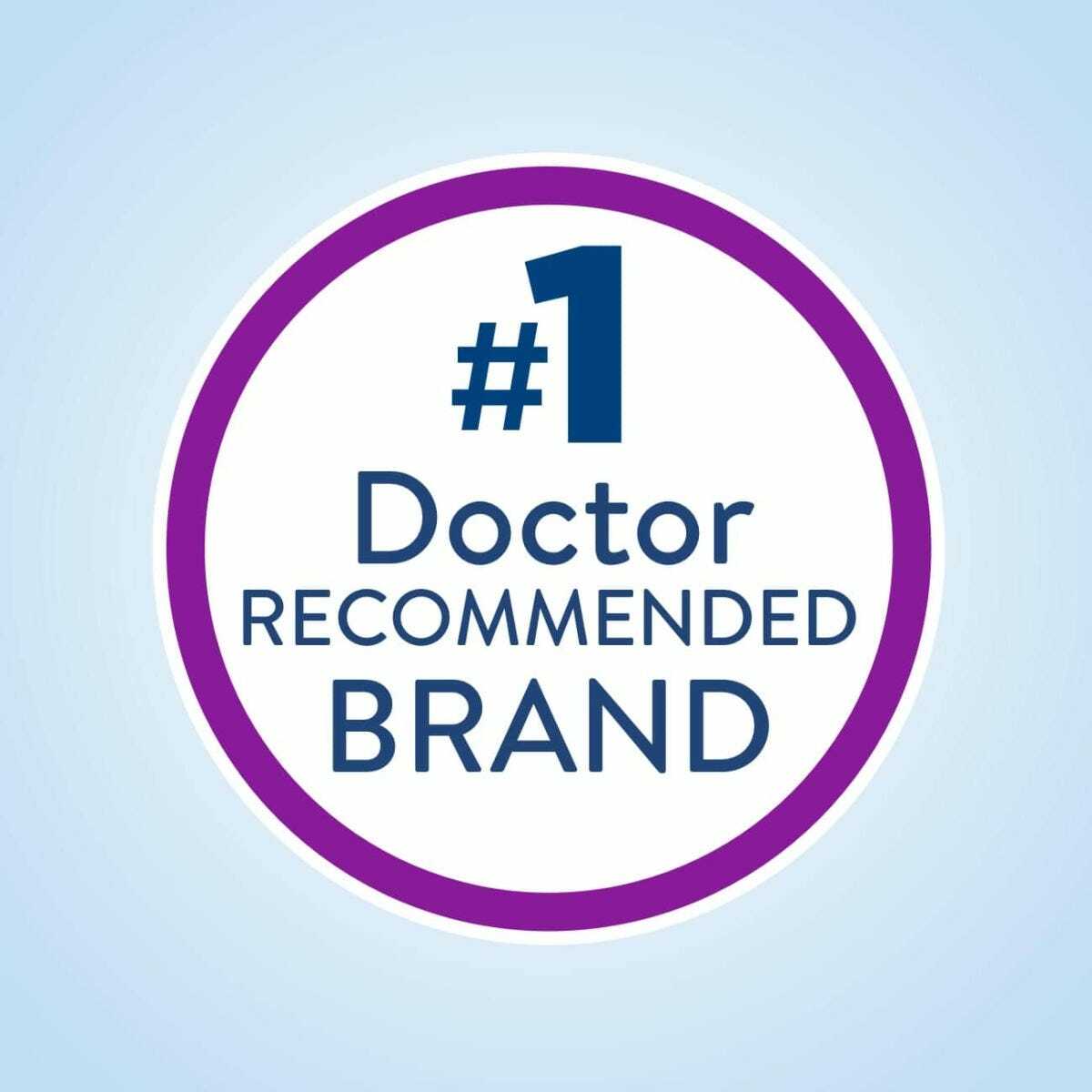 Doctor recommended brand badge on French Vanilla protein shake carton