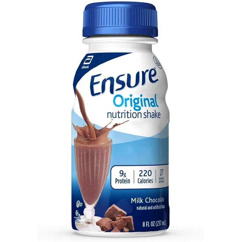 Ensure Original nutrition shake bottle, milk chocolate, 8 fl oz (237 mL)