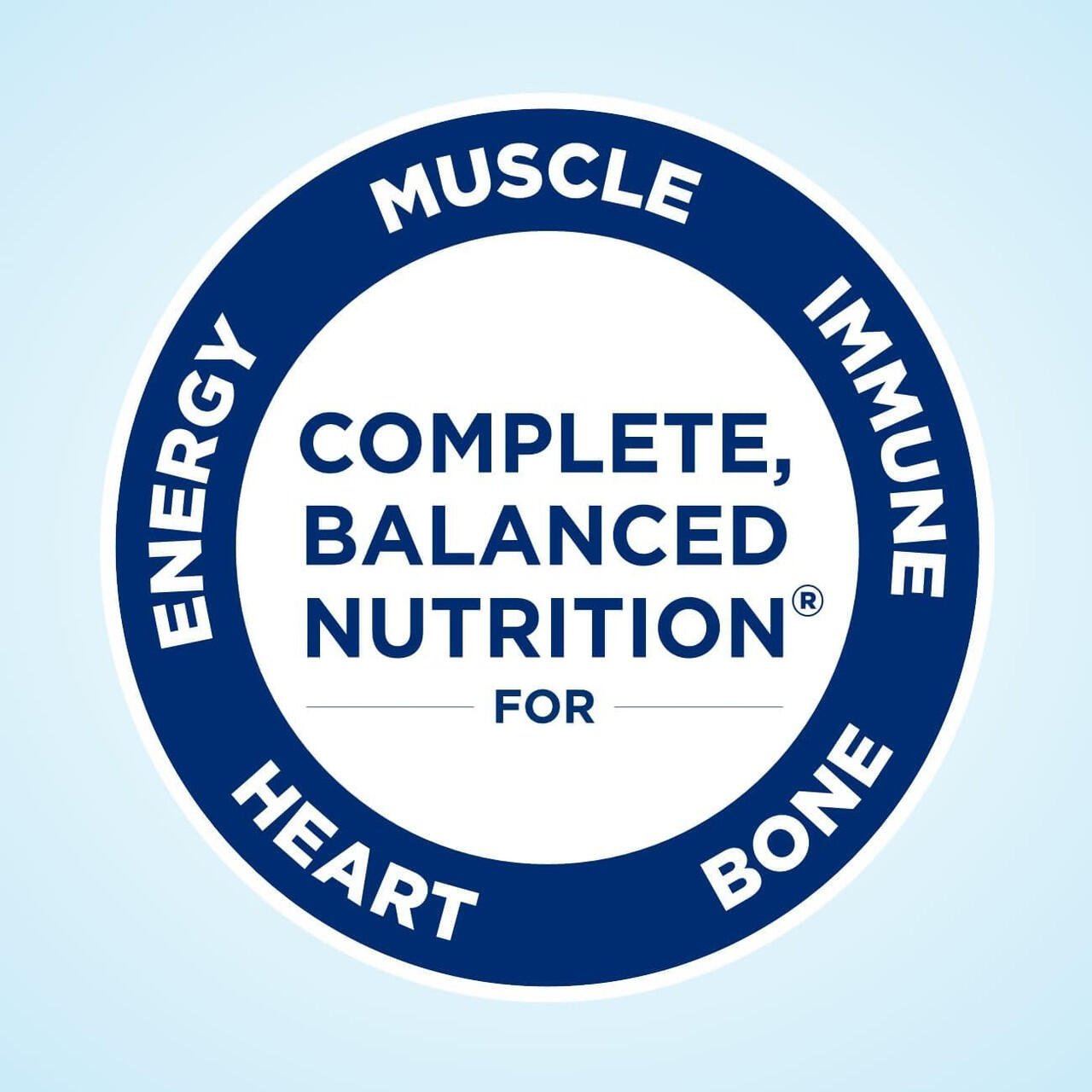 Complete balanced nutrition for heart body, Ensure Plus label seal