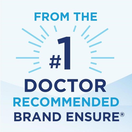Doctor recommended brand Ensure seal graphic