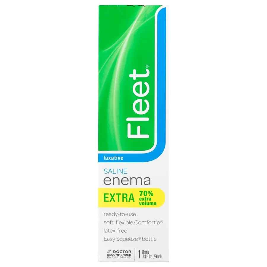Fleet saline enema extra volume 7.8 oz box, 70% extra volume, ready-to-use