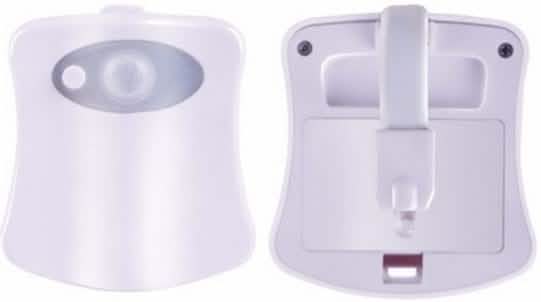 White LED toilet light module with sensor dome and mounting bracket