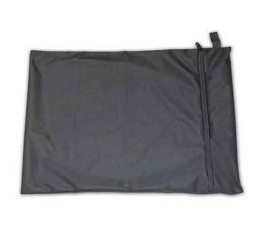 Dark gray PUL travel & laundry bag with zip closure