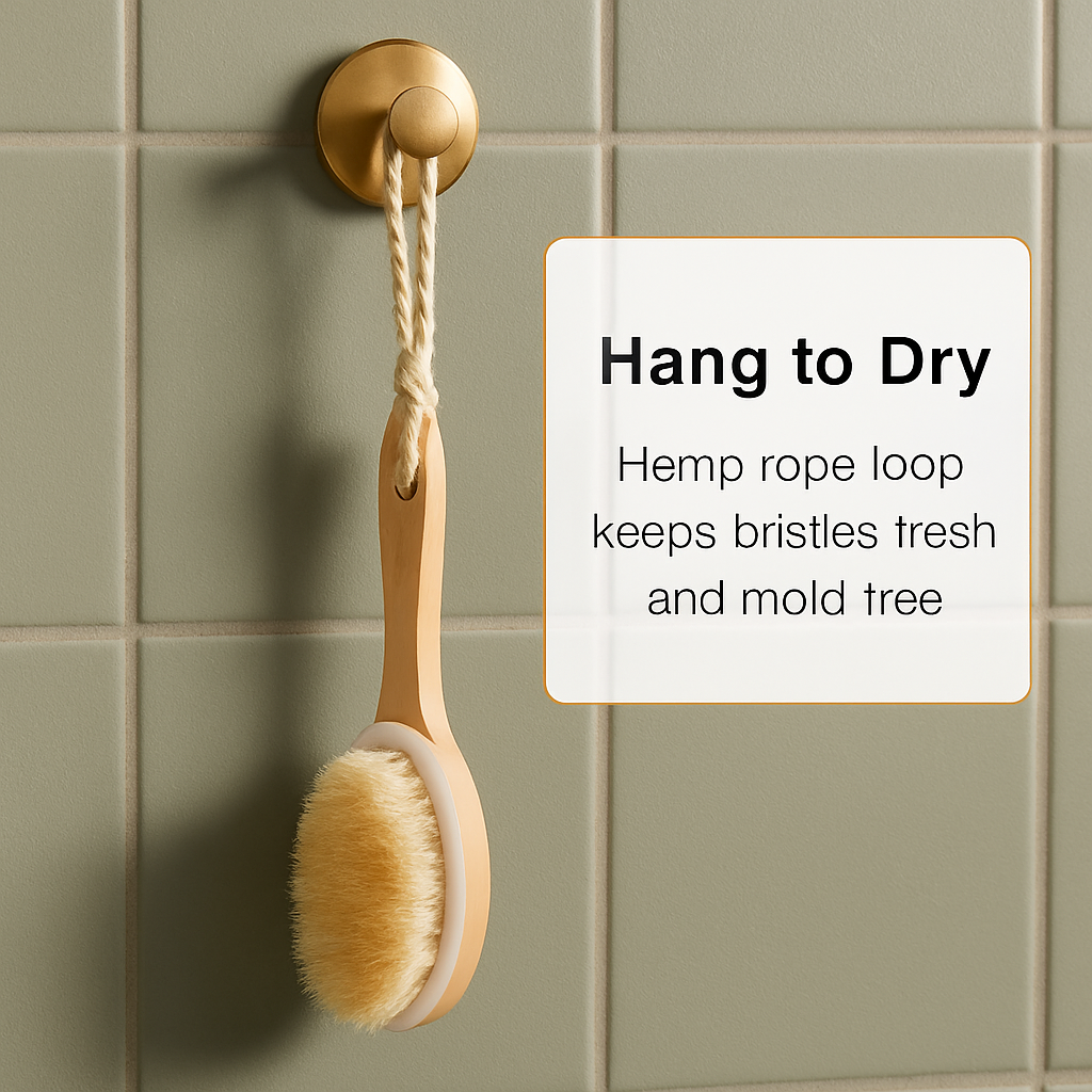 Bath Brush with Long Handle and Detachable Scrubber LJGDeals