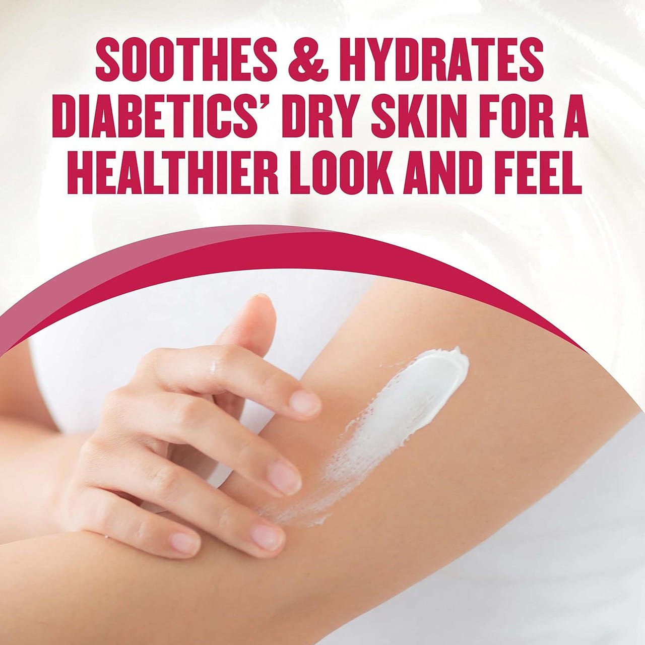7 moisturizers + 3 vitamins—Gold Bond Diabetics' dry skin relief body lotion