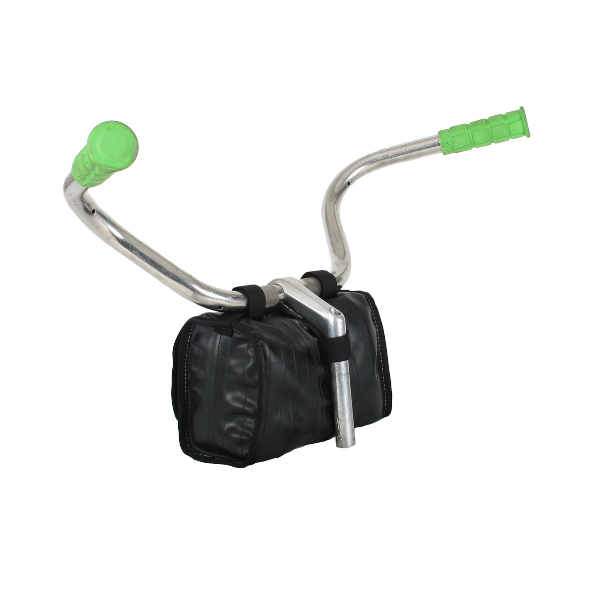Cruiser cooler handlebar bag in black with padded handlebar mounting straps