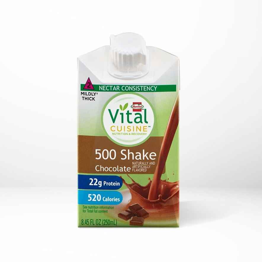 Vital Cuisine 500 Shake chocolate nutrition carton, 8.45 fl oz