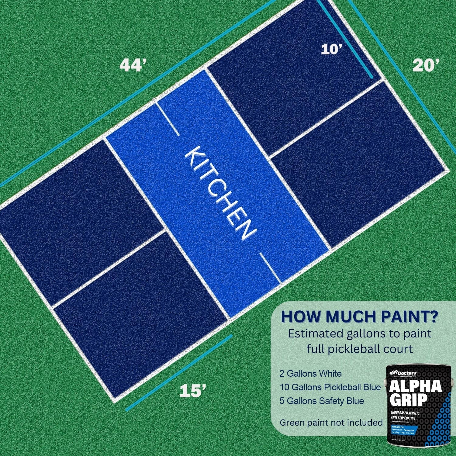 Alpha Grip Non-Slip Stripe and Athletic Court Paint SlipDoctors