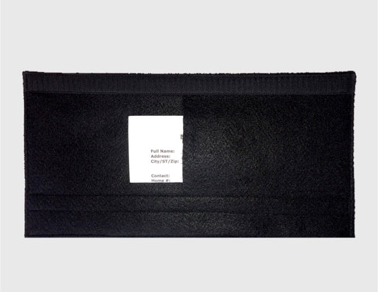 Diabetic - Type 2 - Medical Alert Seat Belt Cover - Inside Pocket - Medical Info Sheet