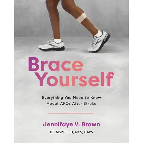 Brace Yourself paperback with pink title, subtitle, and author name on cover.