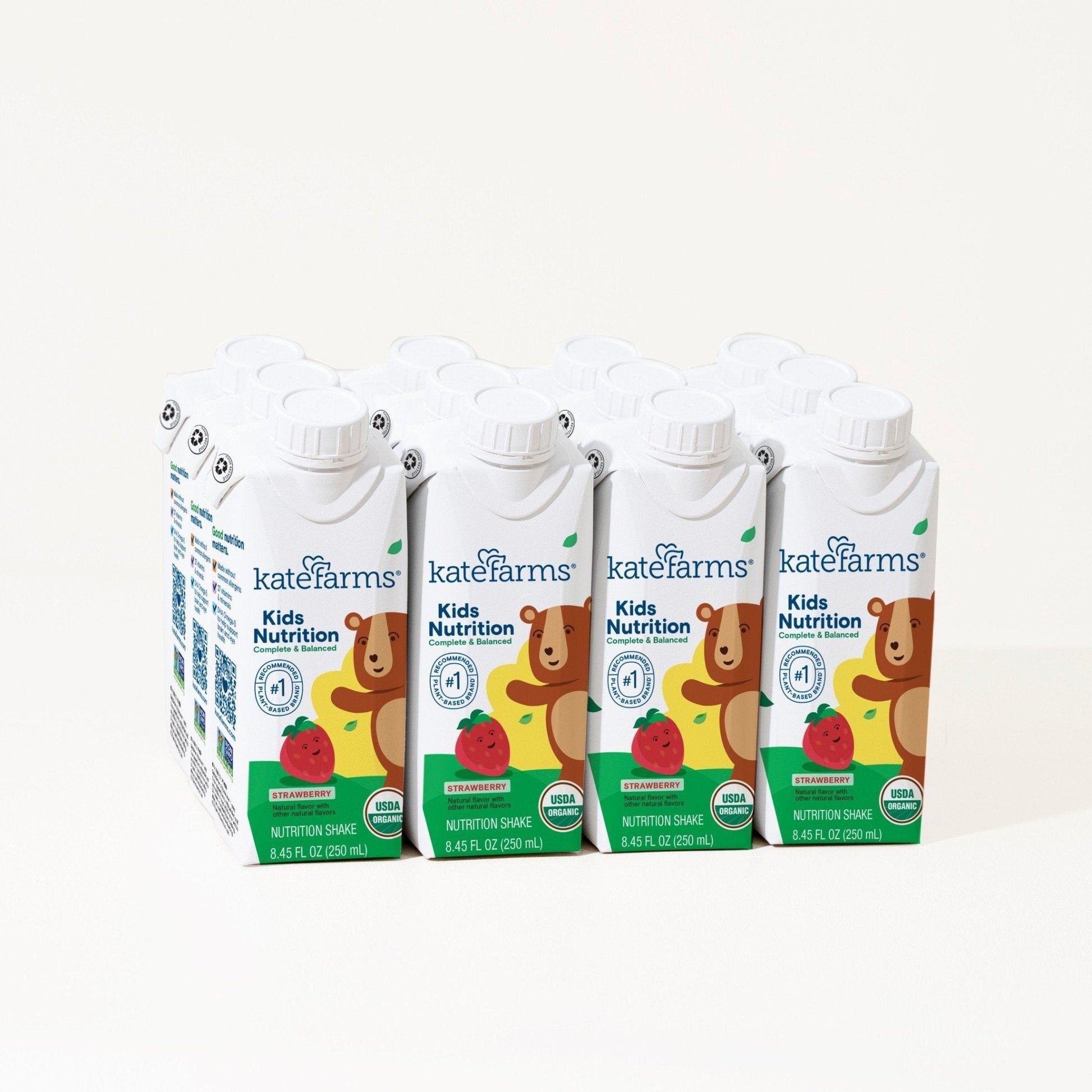 Pack of Kids Nutrition Shake Strawberry cartons, 8.45 fl oz, 12-pack