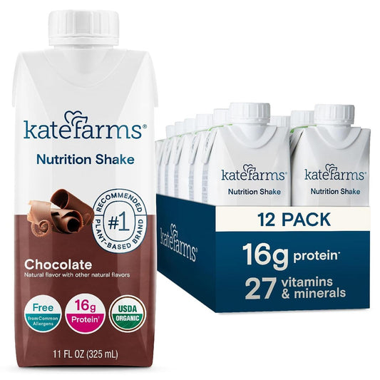 Chocolate nutrition shake carton, 11 fl oz (325 mL), with 12-pack case