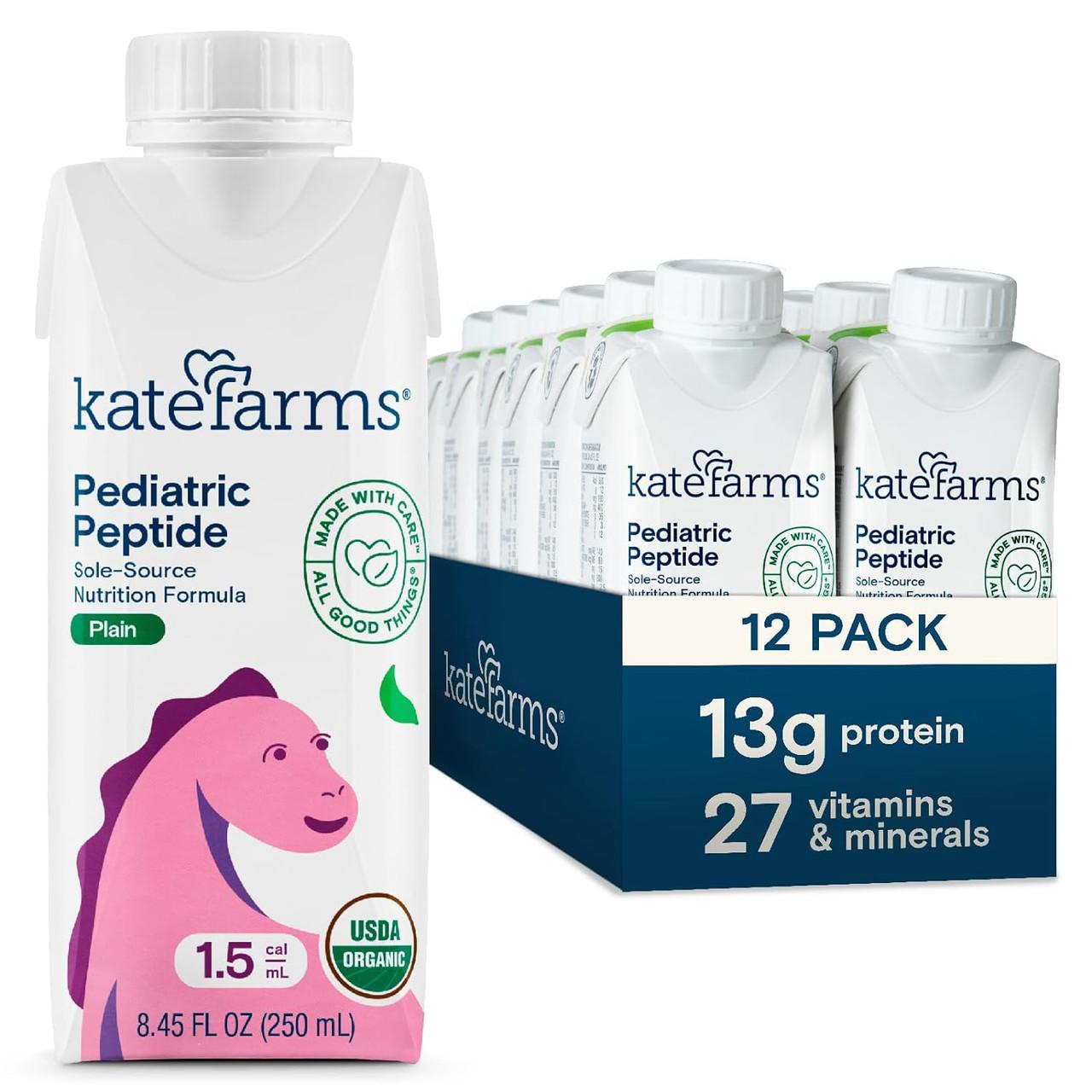 Pediatric Peptide 1.5 plain nutrition carton, 250 mL, 1.5 cal/mL front label