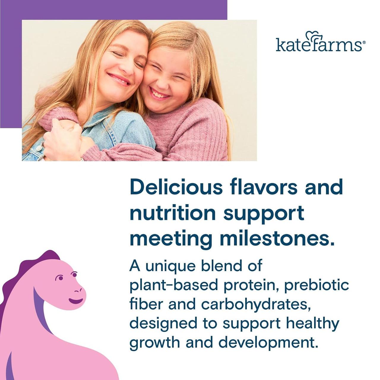 Pediatric Peptide 1.5 vanilla label card: delicious flavors and nutrition support for milestones