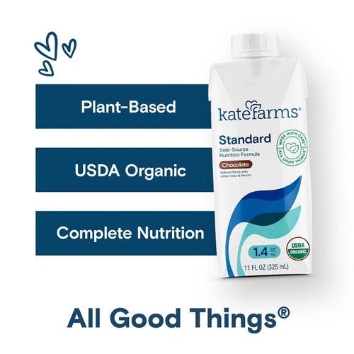 Plant-based USDA organic chocolate Standard 1.4 formula carton, 11 fl oz