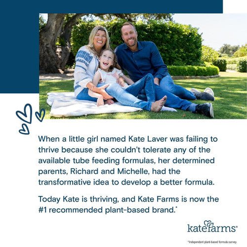 Plant-based nutrition story card with family photo