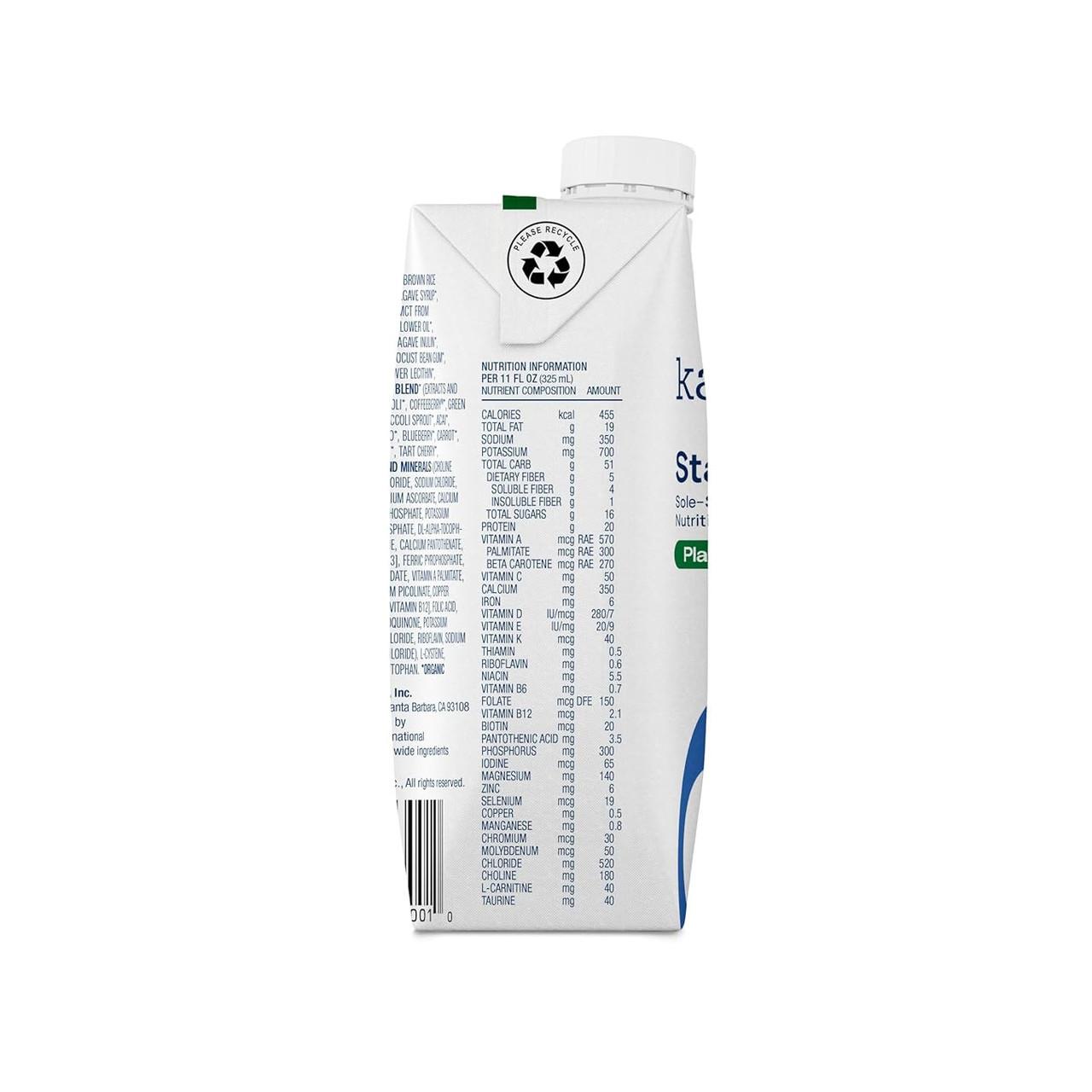 Standard 1.4 Plain carton back with nutrition information table