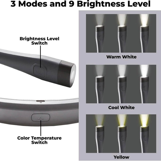 LED Hands-free Flashlight Neck Lamp