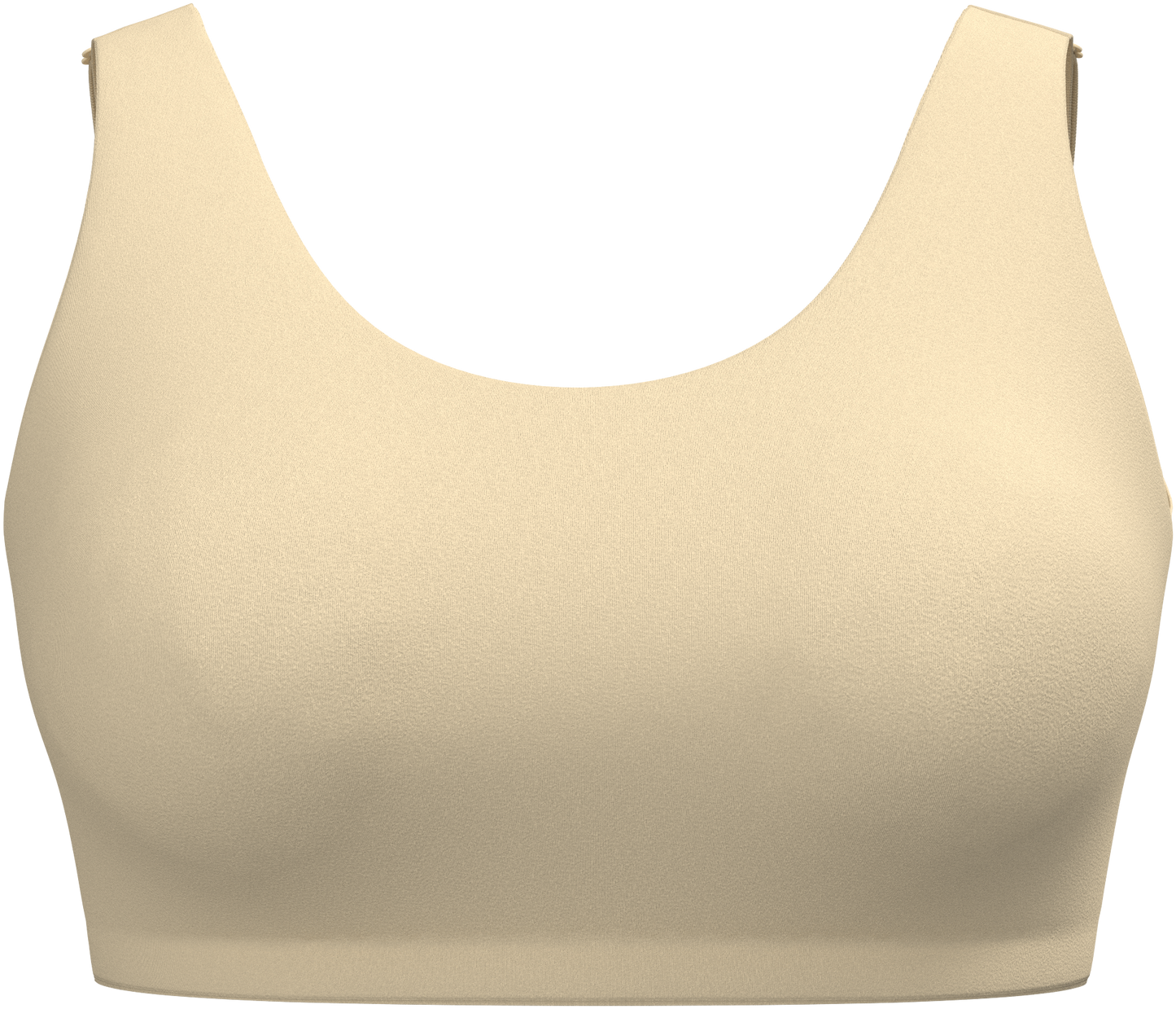 Nude scoop-neck bralette with smooth molded cups