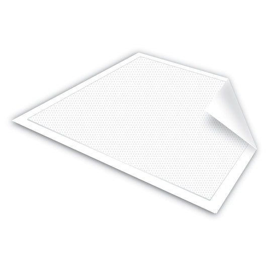 Folded breathable underpad with dotted absorbent surface, Maximum