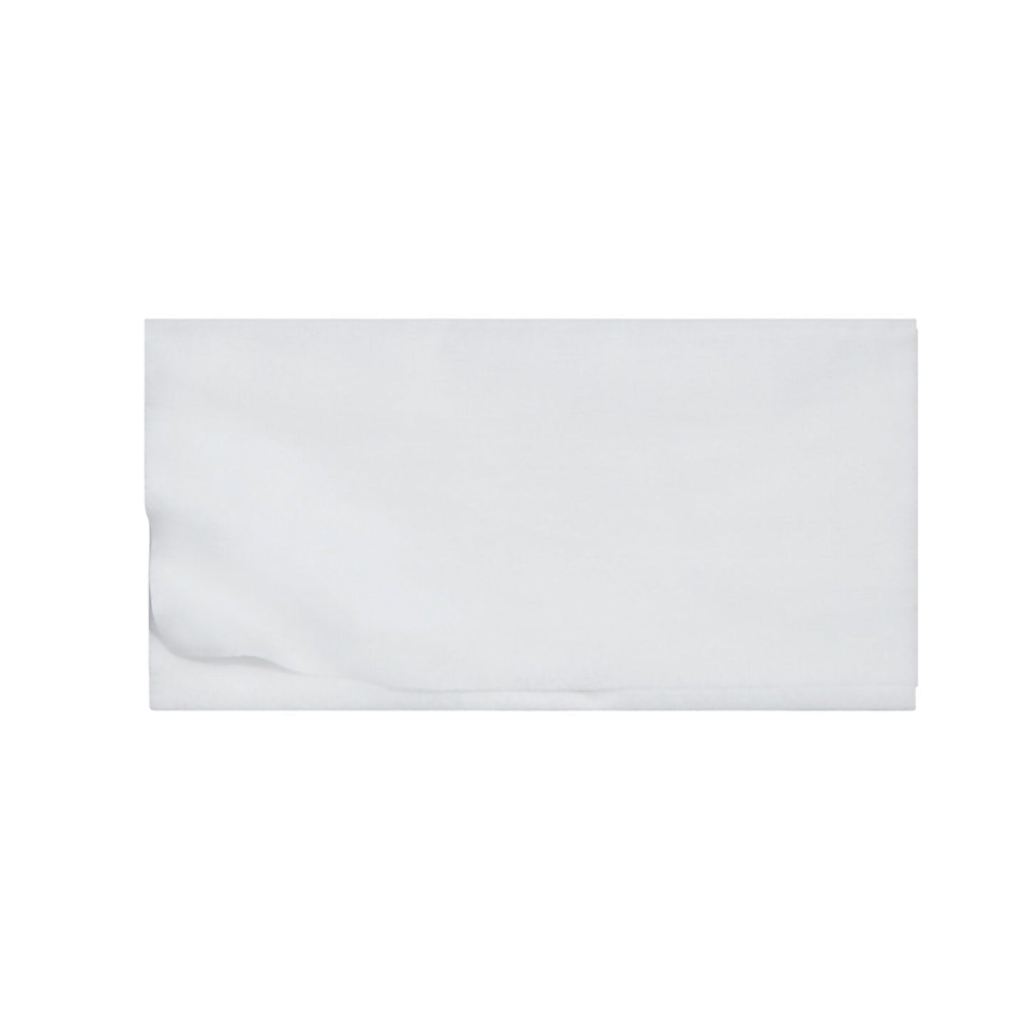 White disposable washcloth sheet, smooth nonwoven