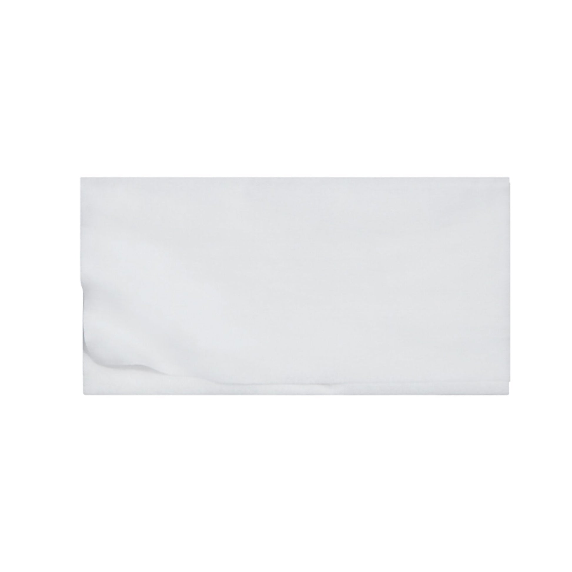 White disposable washcloth sheet, smooth nonwoven