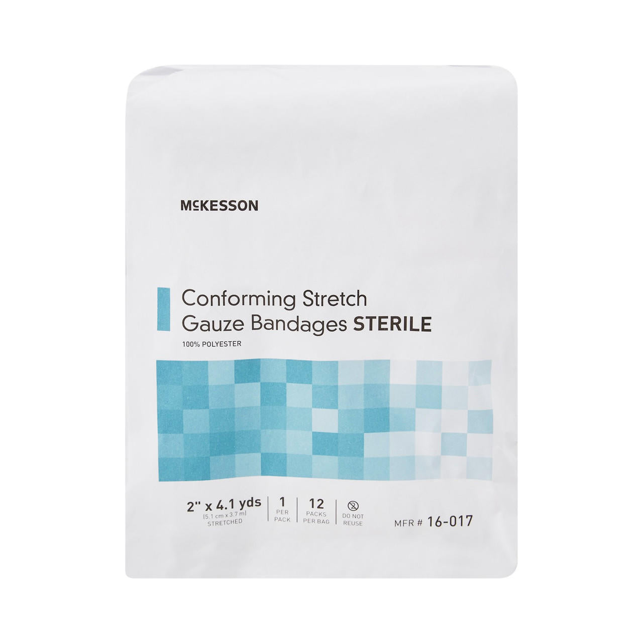 Sterile conforming stretch gauze bandage, 2 in x 4.1 yd, 12 per pack