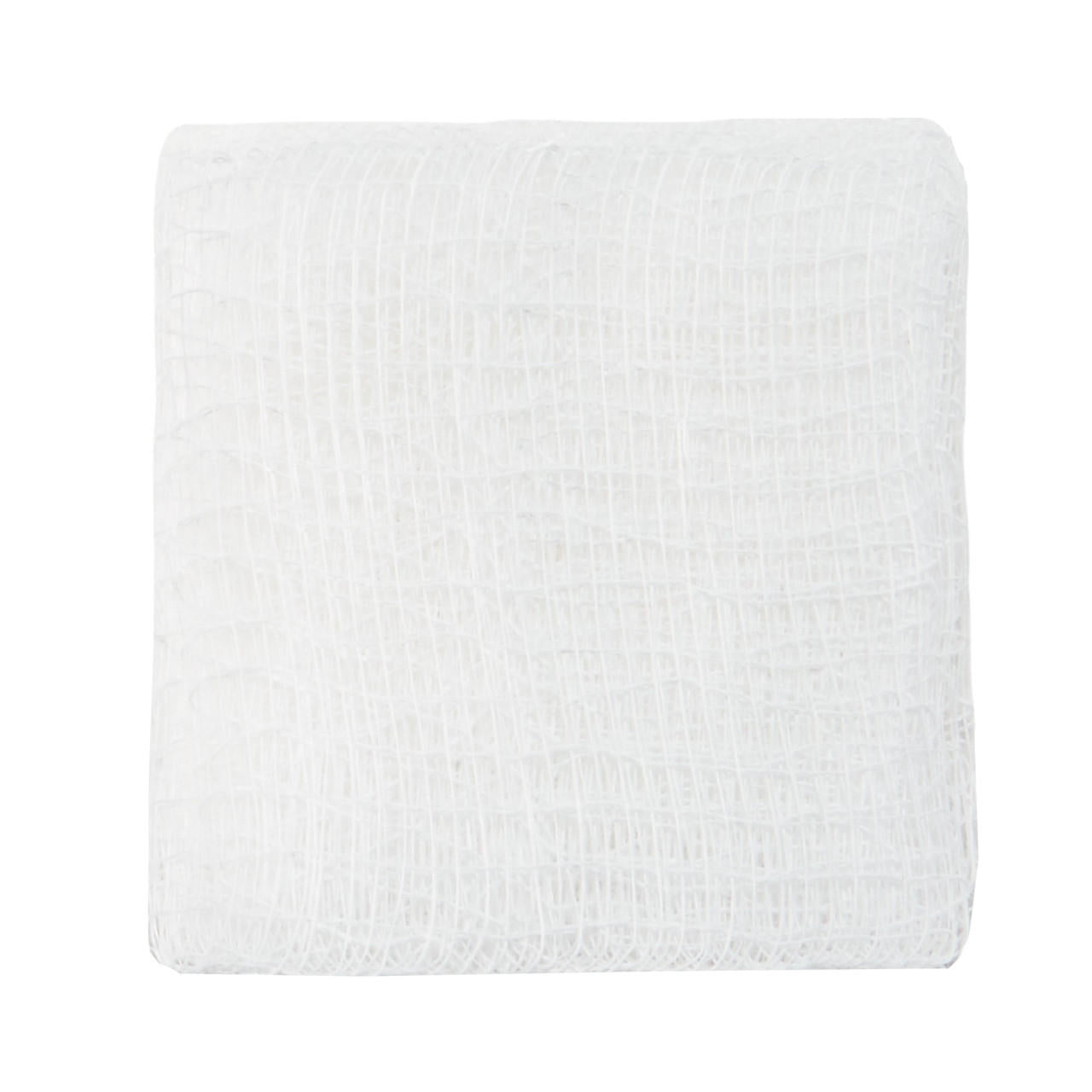 Close-up woven gauze square, 8-ply non-sterile, 2x2 in, white fabric