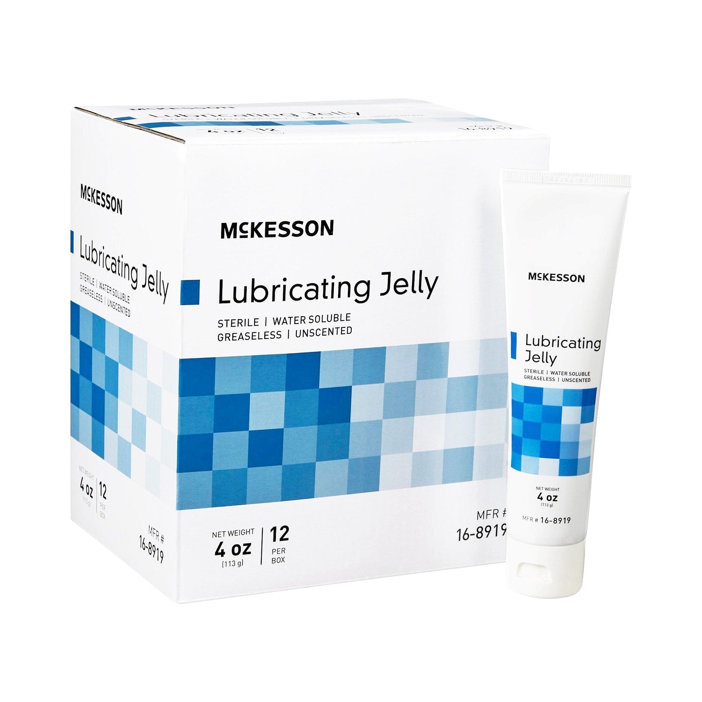 Lubricating Jelly sterile water-soluble 4 oz tube, box of 12