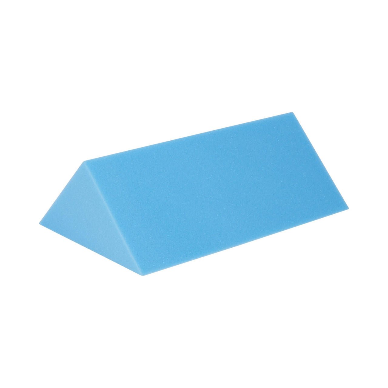 Blue foam positioning wedge pad, 8" x 18" x 8".