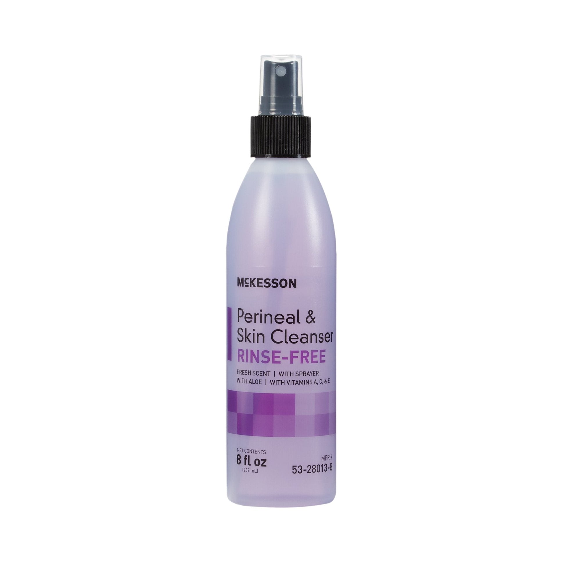 Perineal & skin cleanser rinse-free sprayer bottle, fresh scent, 8 fl oz pump bottle
