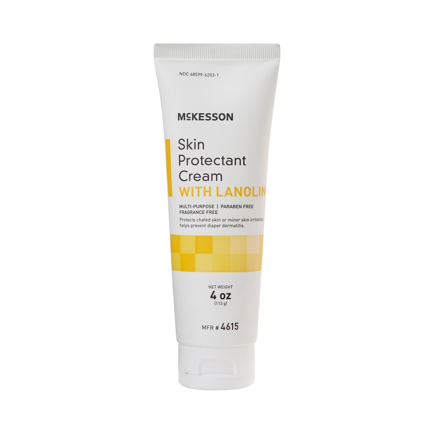 McKesson skin protectant cream with lanolin, unscented 4 oz tube