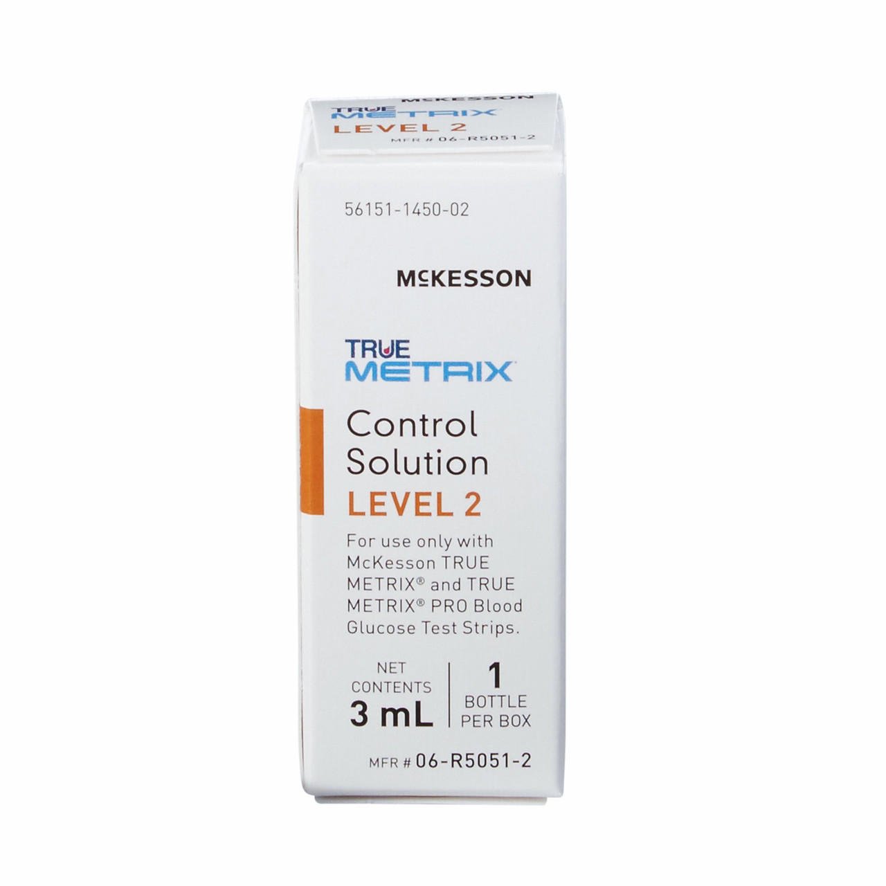 True Metrix Control Solution Level 2 box, 3 mL per bottle