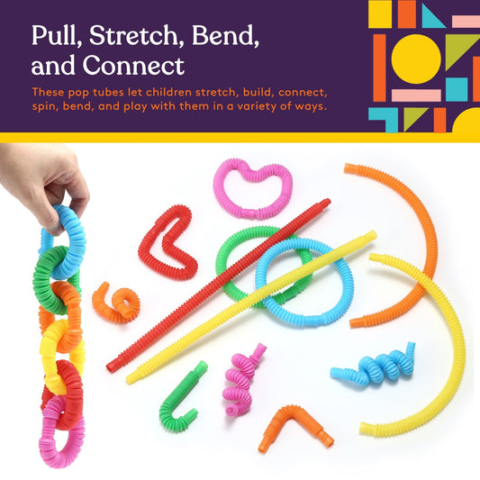Mini Pop Tubes (Multi-Color): 30 Pack
