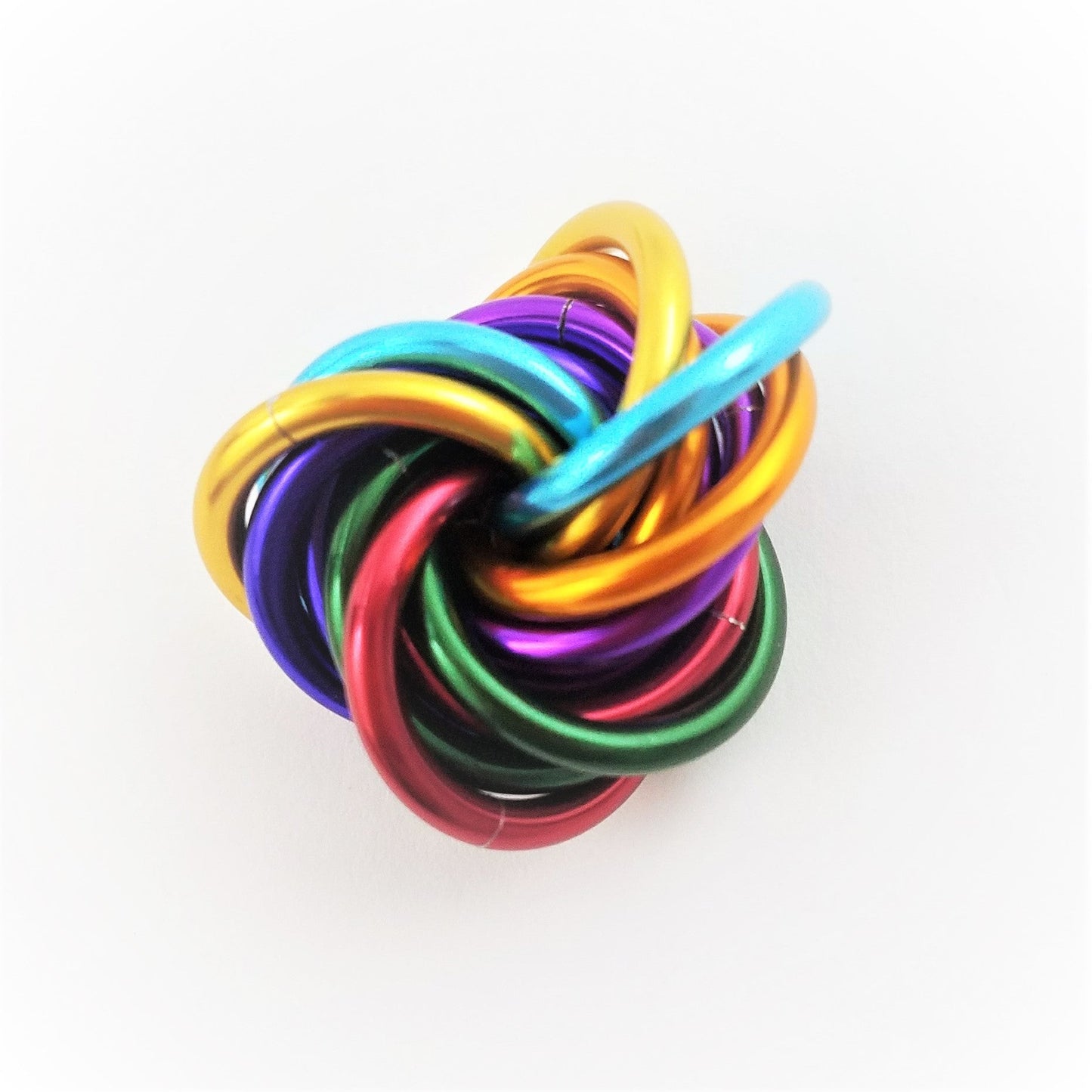 Möbii® PRIDE Collection: Shiny Multicolor Fidget Stress Balls Steel Lynx