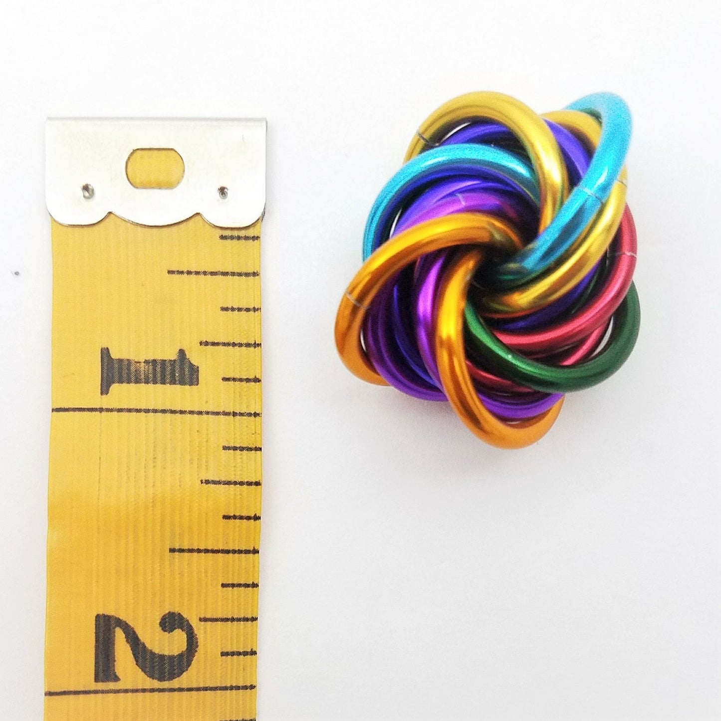 Möbii® PRIDE Collection: Shiny Multicolor Fidget Stress Balls Steel Lynx