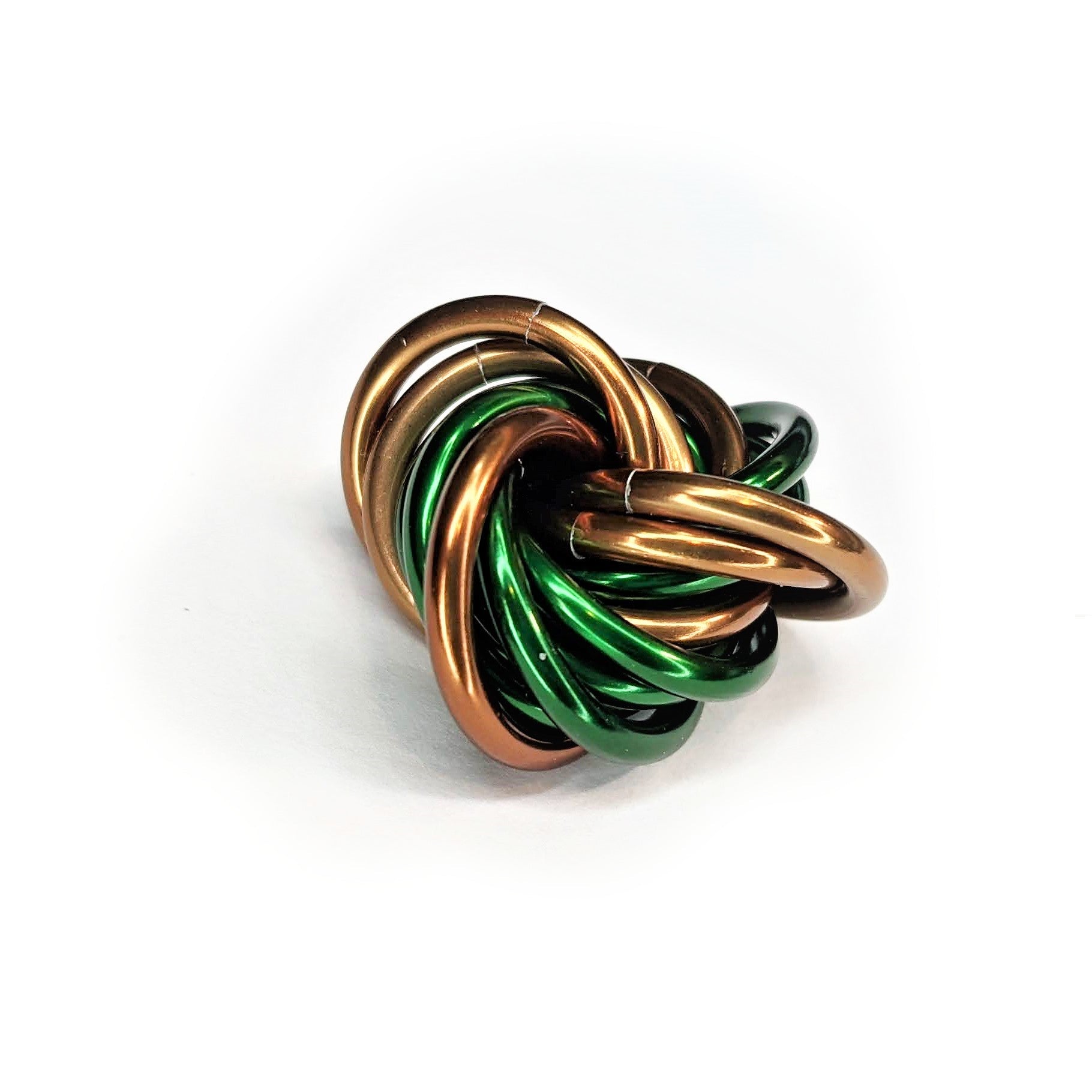 Möbii® MULTICOLOR Fidget Ball: Quiet Mobius ADHD Relaxing Stim Toy Tool for Home Travel Office or Desk Steel Lynx