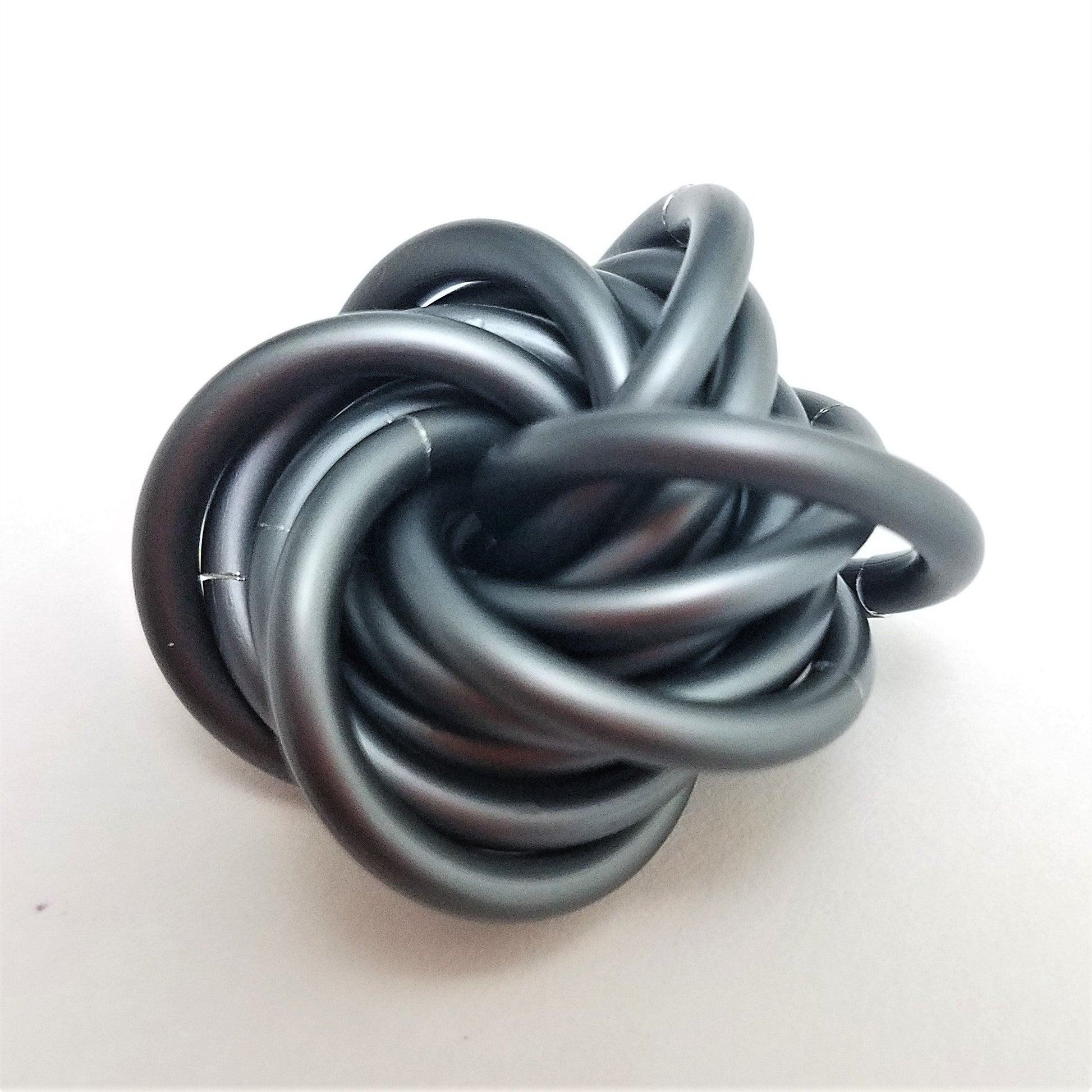 Möbii® SOLID Color Collection: Stress Ball, Stim Fidget Ball Desk Toy Steel Lynx