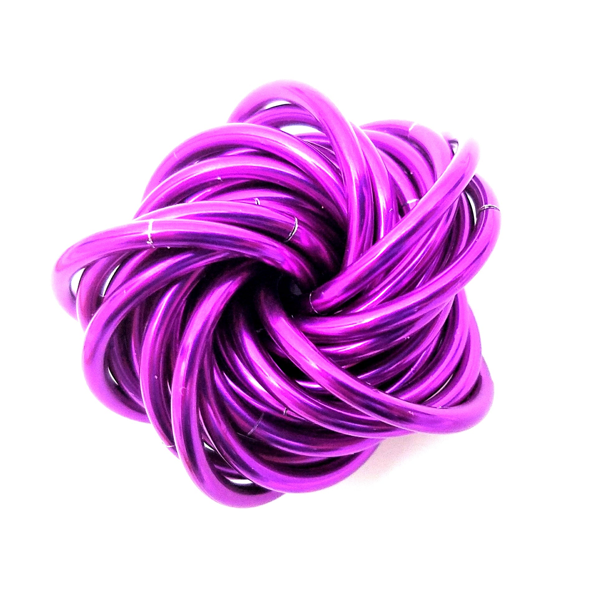 Möbii® SOLID Color Collection: Stress Ball, Stim Fidget Ball Desk Toy Steel Lynx