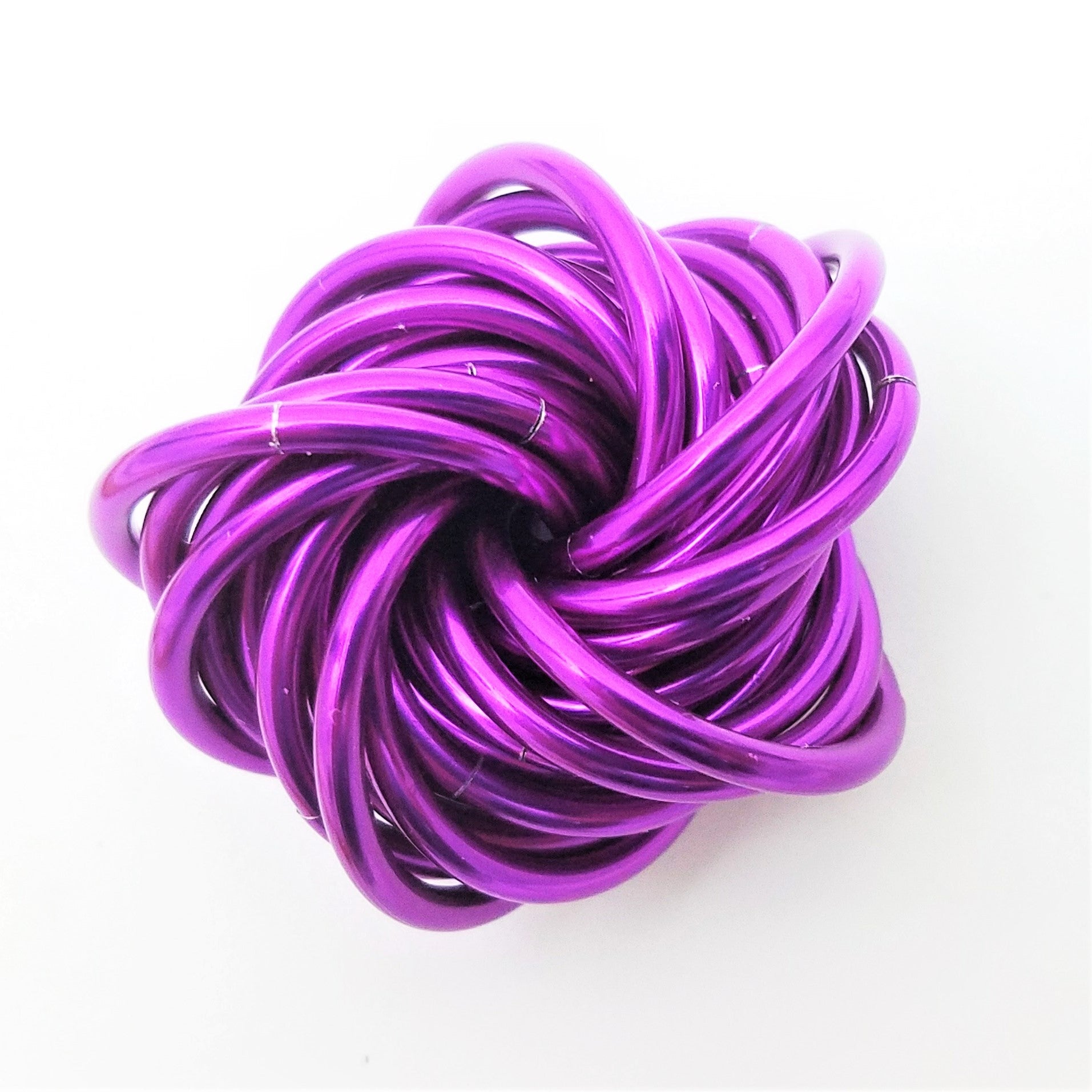 Möbii® SOLID Color Collection: Stress Ball, Stim Fidget Ball Desk Toy Steel Lynx