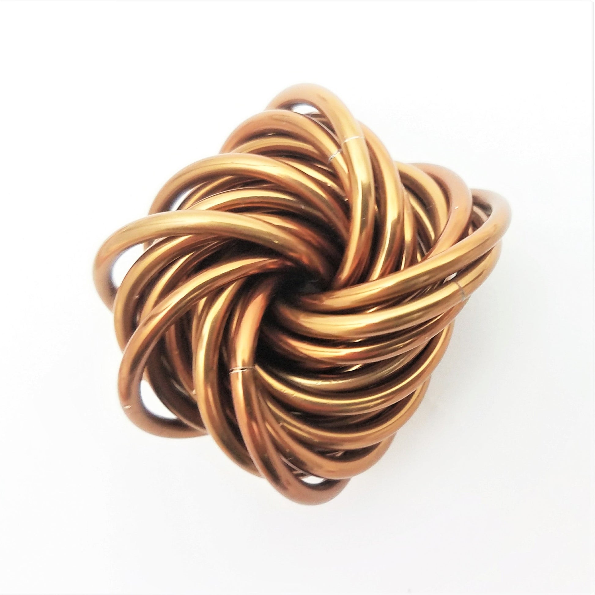 Möbii® SOLID Color Collection: Stress Ball, Stim Fidget Ball Desk Toy Steel Lynx