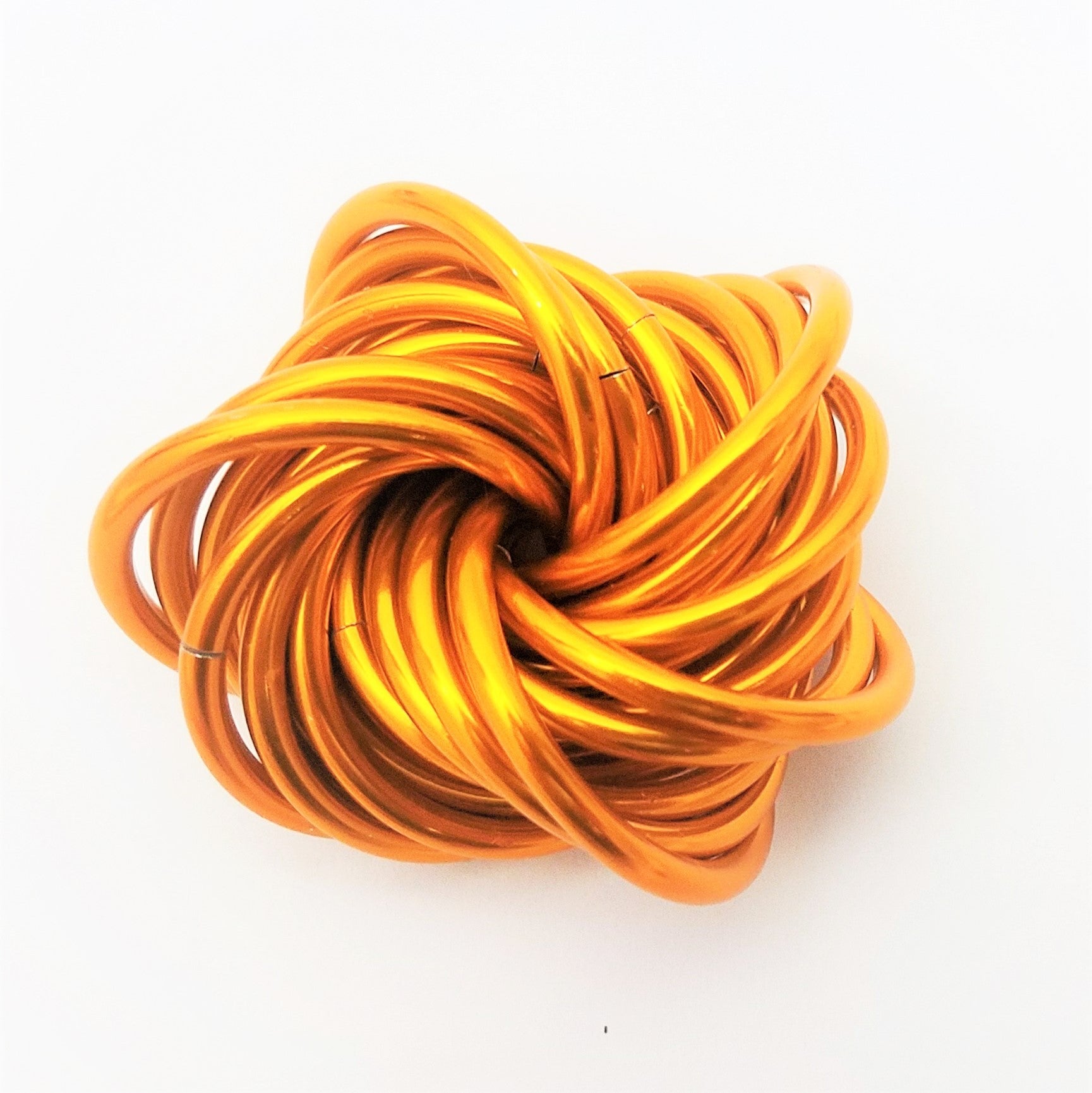 Möbii® SOLID Color Collection: Stress Ball, Stim Fidget Ball Desk Toy Steel Lynx