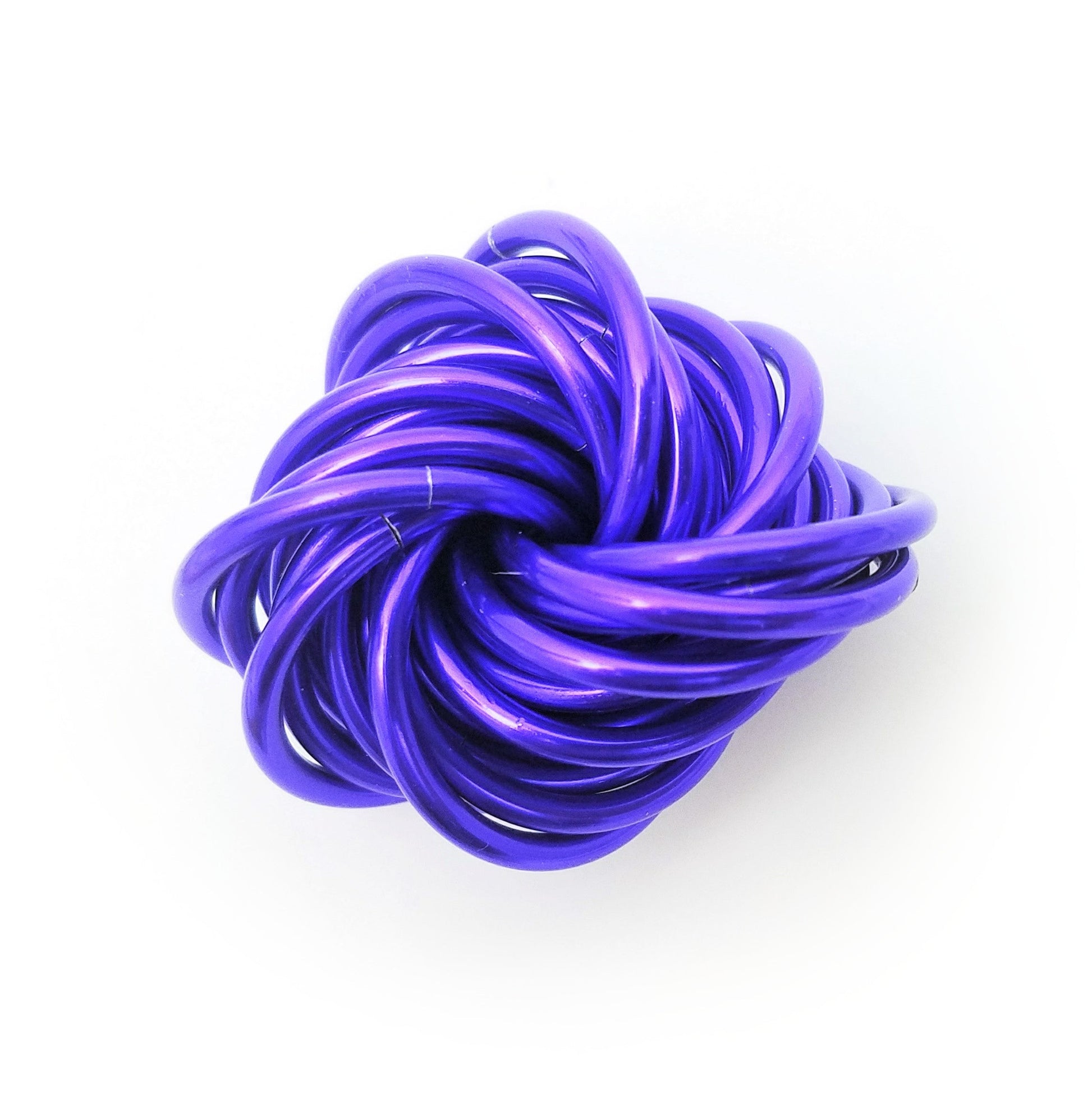 Möbii® SOLID Color Collection: Stress Ball, Stim Fidget Ball Desk Toy Steel Lynx
